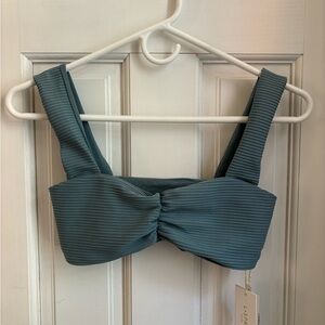 L*SPACE Marlee Bikini Top - Slated Glass, small (NEW)